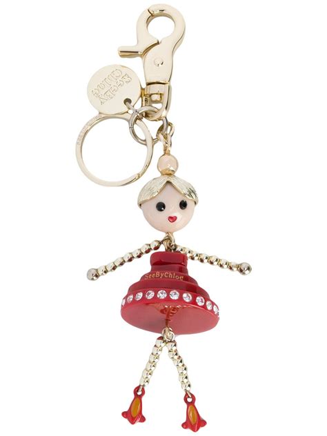 See By Chloé Ballerina Keyring .